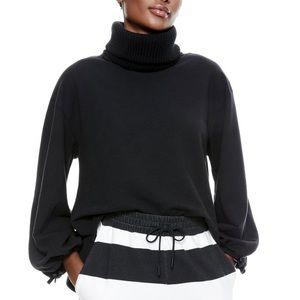 Alice + Olivia Oversized Micha Turtleneck Black Sweater Sz. XS
